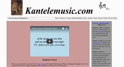 Desktop Screenshot of kantelemusic.com