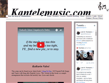 Tablet Screenshot of kantelemusic.com